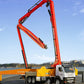 Qcar Concrete Pump Truck Construction Vehicles Toys,1:50 Scale Diecast Site Concrete Pump Truck, Toy Trucks for Kids