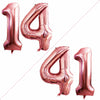 GOER Jumbo Foil Balloons for 14th & 41st Birthday, 42 Inch, Rose Gold, Polypropylene (PP) Party Decorations