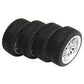 powerday 12mm Hub Wheel Rims Rubber Tires for RC 1/10 on-Road Touring Racing Car A for RC 1: 10 on-Road Racing car, Drift, Touri