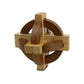 Project Genius Compass and Star Combo - Disentanglement Puzzles, Wooden, 4.8x6.3x3.8 inches, Multi, Model TG018