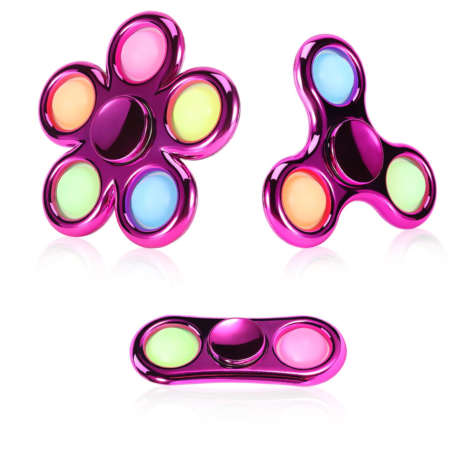 Jawhock 3 Pack Pop Fidget Spinner Ideal Decompression Fidget Toys matu ...