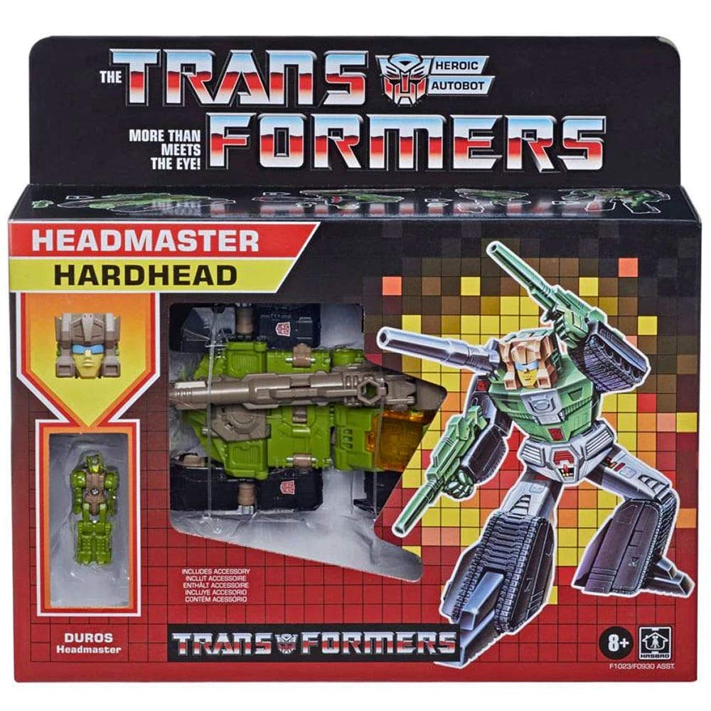Transformers 2021 Modern Figure in Retro Packaging Autobot Headmaster Hardhead with Duros