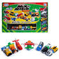 Mix Or Match Vehicles Green, Magnetic Toy Play Set, 21 Pieces