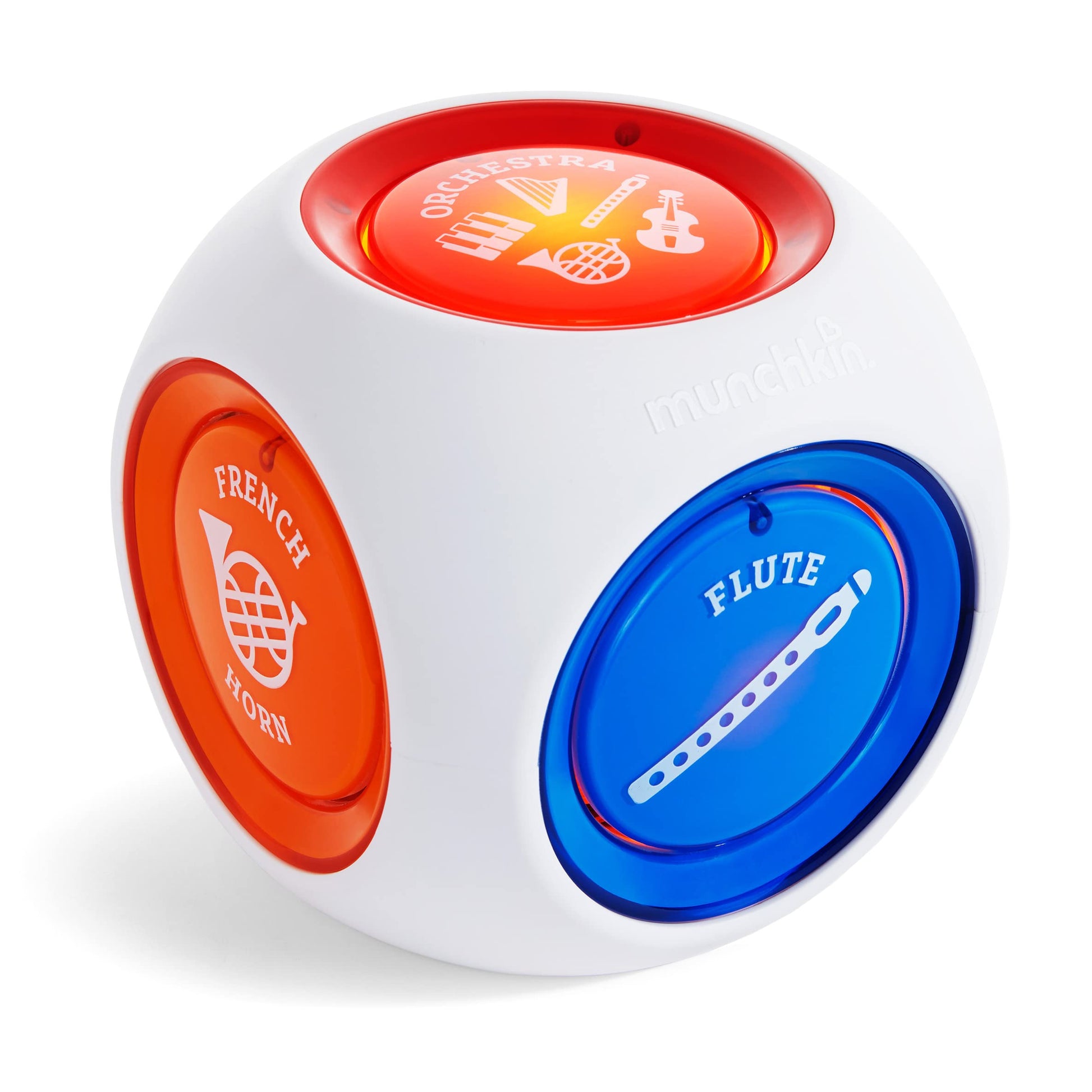 Munchkin Mozart Magic Cube Music Toy For Baby And Toddler - Includes 5 Instrument Sounds, 8 Mozart Songs And Lights