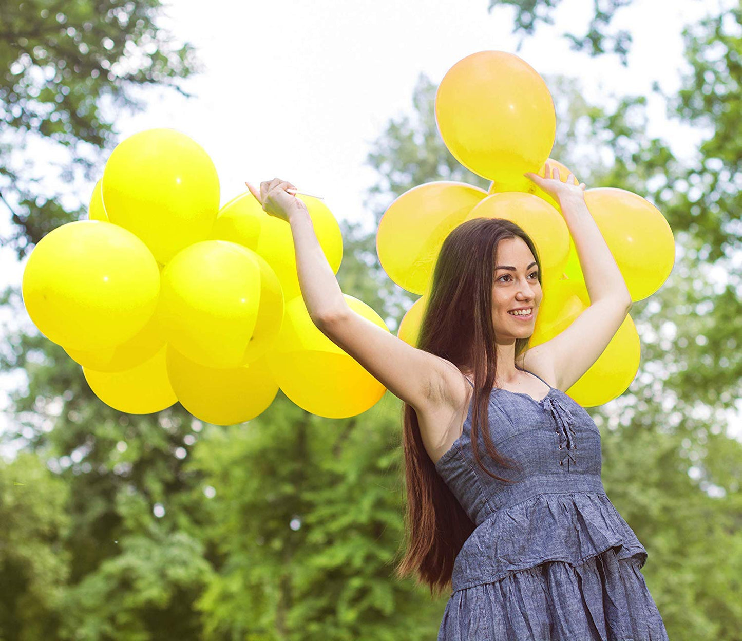 Treasures Gifted Solid Mustard Yellow Balloons - Opaque Light Yellow Balloons Bulk - Neon Yellow 12 Inch Balloons, Matte Balloon