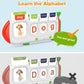 Alphabet Talking Flash Cards For Kids 3+ Years Old, Spelling Games, Teach Kids Abc Letters & Words, Montessori Learning Toys, Co