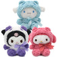 Maikerry 8' Plushies: Cinnamon, Kuroumi And My Melo Plush Toy, Cross-Dressed Panda Stuffed Animal Doll, Cute Cartoon Anime Plush Gift For Girls Teens Fans Birthday Decoration(3Pcs)