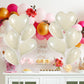 TONIFUL 30Pcs 18 Inch Cream White Heart Balloons Cream White Heart Shape Foil Mylar Balloons Decoration for Birthday Valentines