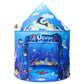 KIRKJUFELL enhanced Under The Sea Kids Tent  Ocean Mermaid Play Tent for Kids as Gifts  Pop Up Princess Castle for Boys & Girls as Chirldren Playhouse. Indoor Pretend Toys for Toddlers 3-5