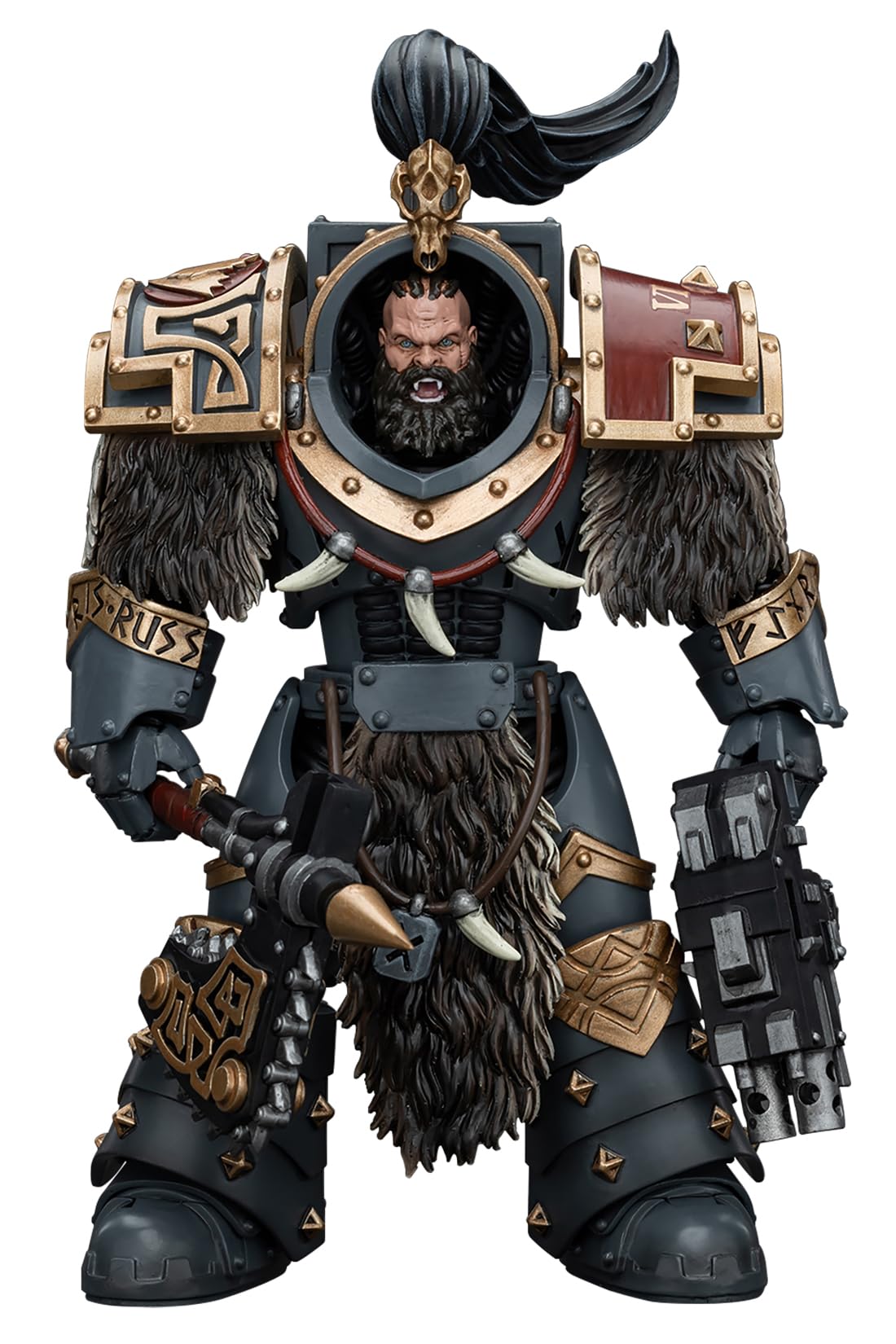 Joytoy Warhammer 40K 1/18 Action Figures, Space Wolves Varagyr Wolf Guard Squad Varagyr Thegn Perfect For Collectors & Decor, Id