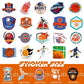 Basketball Stickers 100 Pcs Vinyl Waterproof Basketball Sports Stickers For Water Bottle Laptop Skateboard, Basketball Gifts For