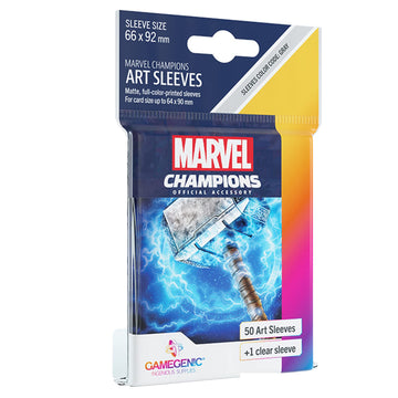Gamegenic Marvel Champions The Card Game Official Captain America Art Sleeves | Pack Of 50 Art Sleeves And 1 Clear Sleeve | Card