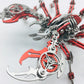 3D Metal Model Kits, Mechanical Scorpion King Red 3D Metal Puzzle,Steel Warcraft Collection DIY Animal Brain Teasers Simple 3D P