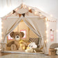 Eagelestone Kids Play Tent, 2 Doors With Padded Mat & Light, Large Tent For Toddler With 4 Windows,Kids Playhouse Outdoor & Indoor, 51' X 39' X 53'