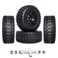 GoHobby Pre-Glued RC SC Tires Wheels for Traxxas Slash 2WD Vxl 4x4 Redcat Blackout XTE TR10, Losi 22S SCT RC Short Course Truck