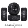 GoHobby Pre-Glued RC SC Tires Wheels for Traxxas Slash 2WD Vxl 4x4 Redcat Blackout XTE TR10, Losi 22S SCT RC Short Course Truck