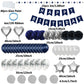 Zerodeco Birthday Decorations For Men, Navy Blue Birthday Party Decorations Happy Birthday Banner Pompoms Balloon For Boys Girls