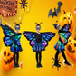 Jackcell Butterfly Wings Costumes for Girls - Double Sided Butterfly Cape Halloween Costume with Fairy Skirt for kids, Fairy Win