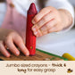 Honeysticks Super Jumbo Crayons (12 Pack) - Non Toxic Crayons for Kids - 100% Pure Beeswax and Food Grade Colors - For Toddlers