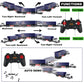 CALEST Remote Control Semi Truck with Trailer -24 Inch Semi Truck Toy for Kids,1:24 Container Truck with LED Lights & Music, Gre