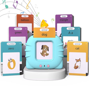 Talking Flash Cards Toddler Toys Pocket Speech For Toddlers 1-3, Talking Learning Flash Cards Educational Toys Sensory Toys Gift For Boys And Girls (510 Sight Words-Blue)