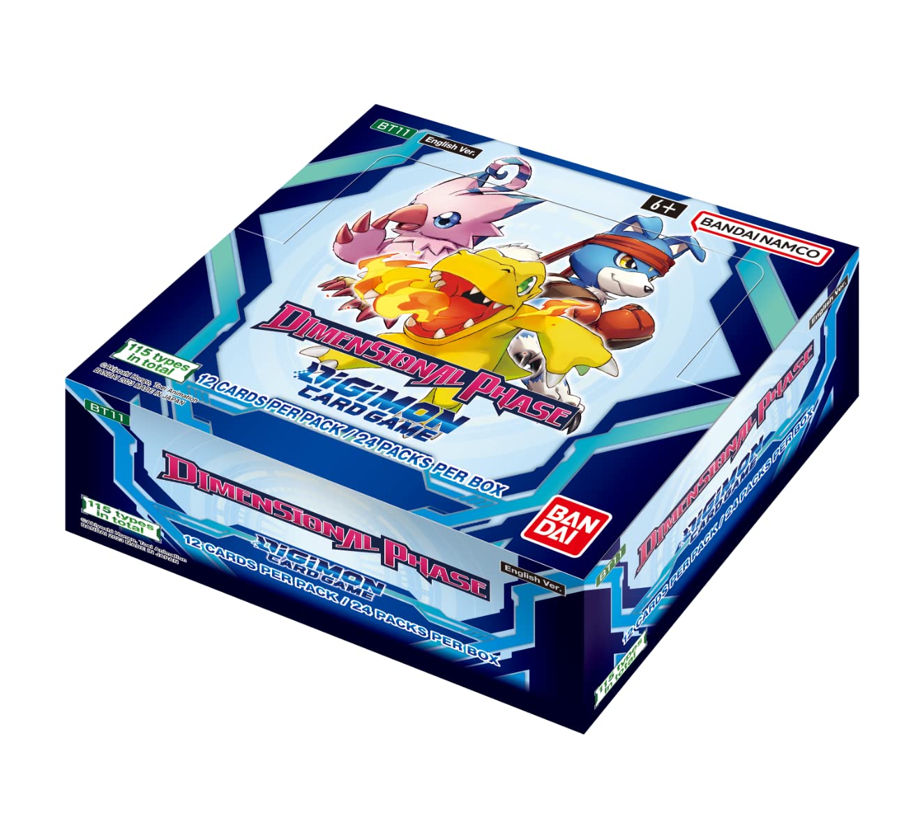 Bandai Namco Entertainment Digimon Dimensional Phase Bt11 Booster Display Card Game, 88334