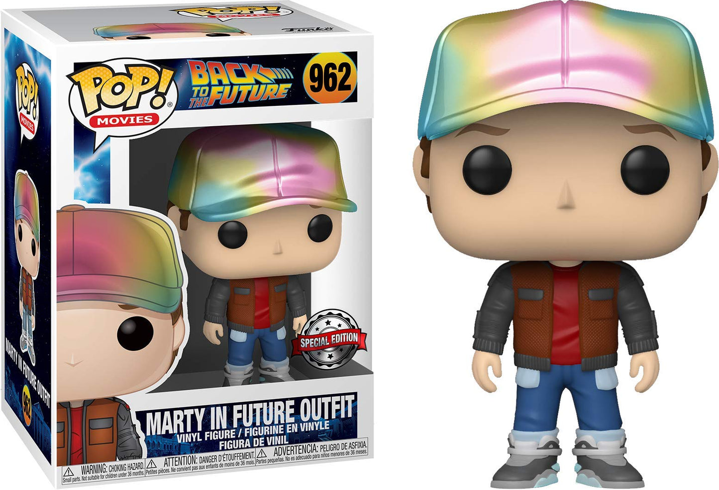 Funko Pop Back To The Future 962 Marty In Future Outfit Exclusive
