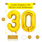 Pigetale 40 Inch Large 30 Balloon Numbers Gold Big Giant Jumbo Number 30 Foil Mylar Balloons For Women Men 30Th Birthday Party S