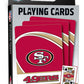 Masterpieces Family Games - Nfl San Francisco 49Ers Playing Cards - Officially Licensed Playing Card Deck For Adults, Kids, And Family