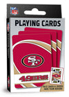 Masterpieces Family Games - Nfl San Francisco 49Ers Playing Cards - Officially Licensed Playing Card Deck For Adults, Kids, And Family