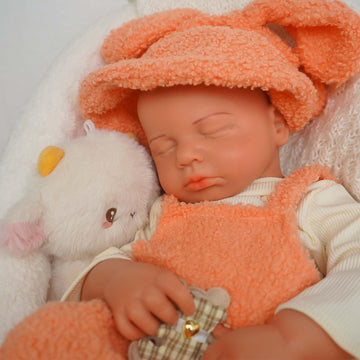 Softmary Lifelike Reborn Baby Dolls - 18.5-Inch Full Silicone Newborn, Real Life Baby Dolls With Realistic Veins & Sleeping Pose