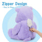 BENINY Giant Hippo Stuffed Animal - 36" Plush Toy, Soft Microfiber, Purple, Cute Jumbo Gift for Kids