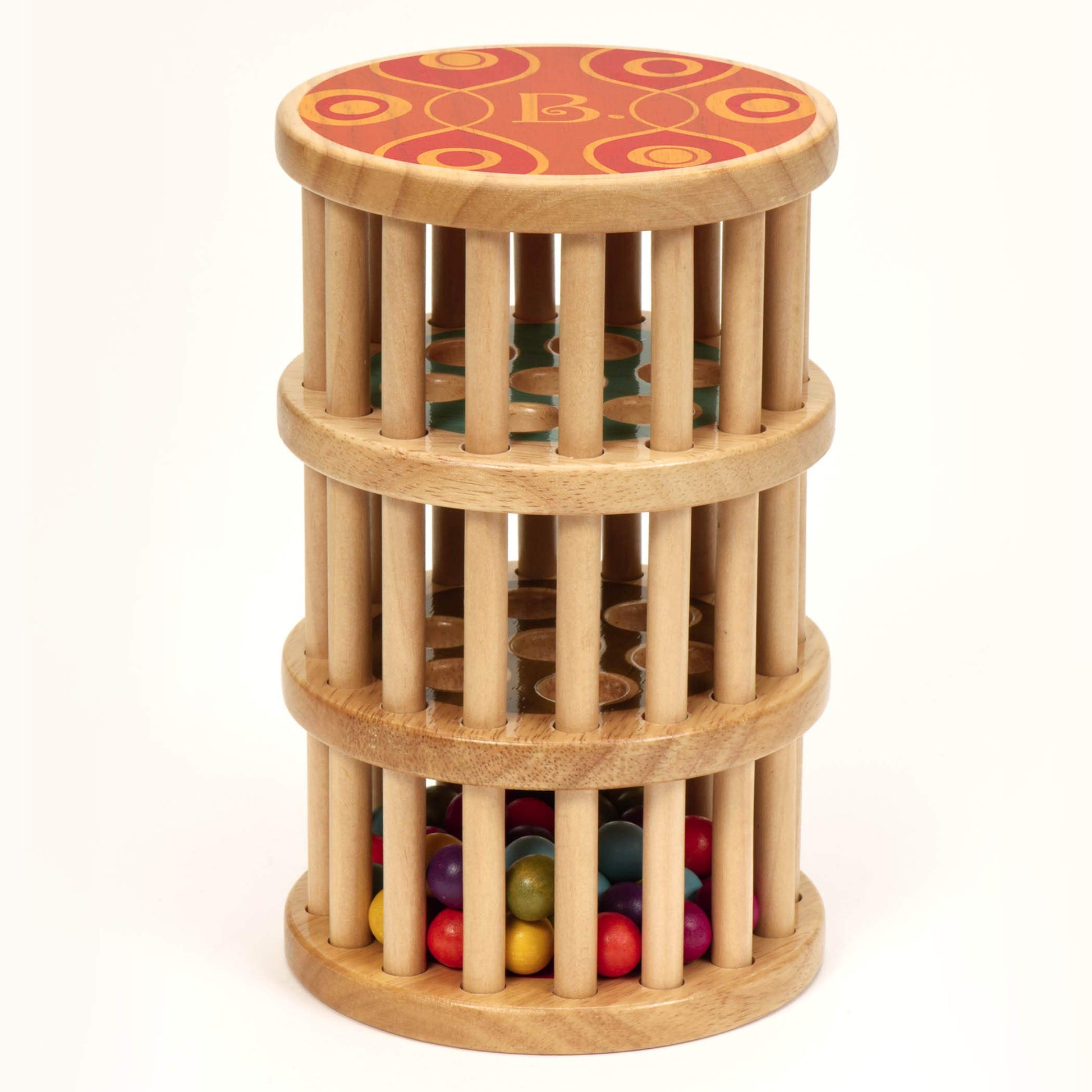 B. Toys- A-Maze Rain Rush Dexterity Toy- Crawling Rolling Tower- Developmental Natural Wooden Rainmaker Toy- Toys For Toddlers