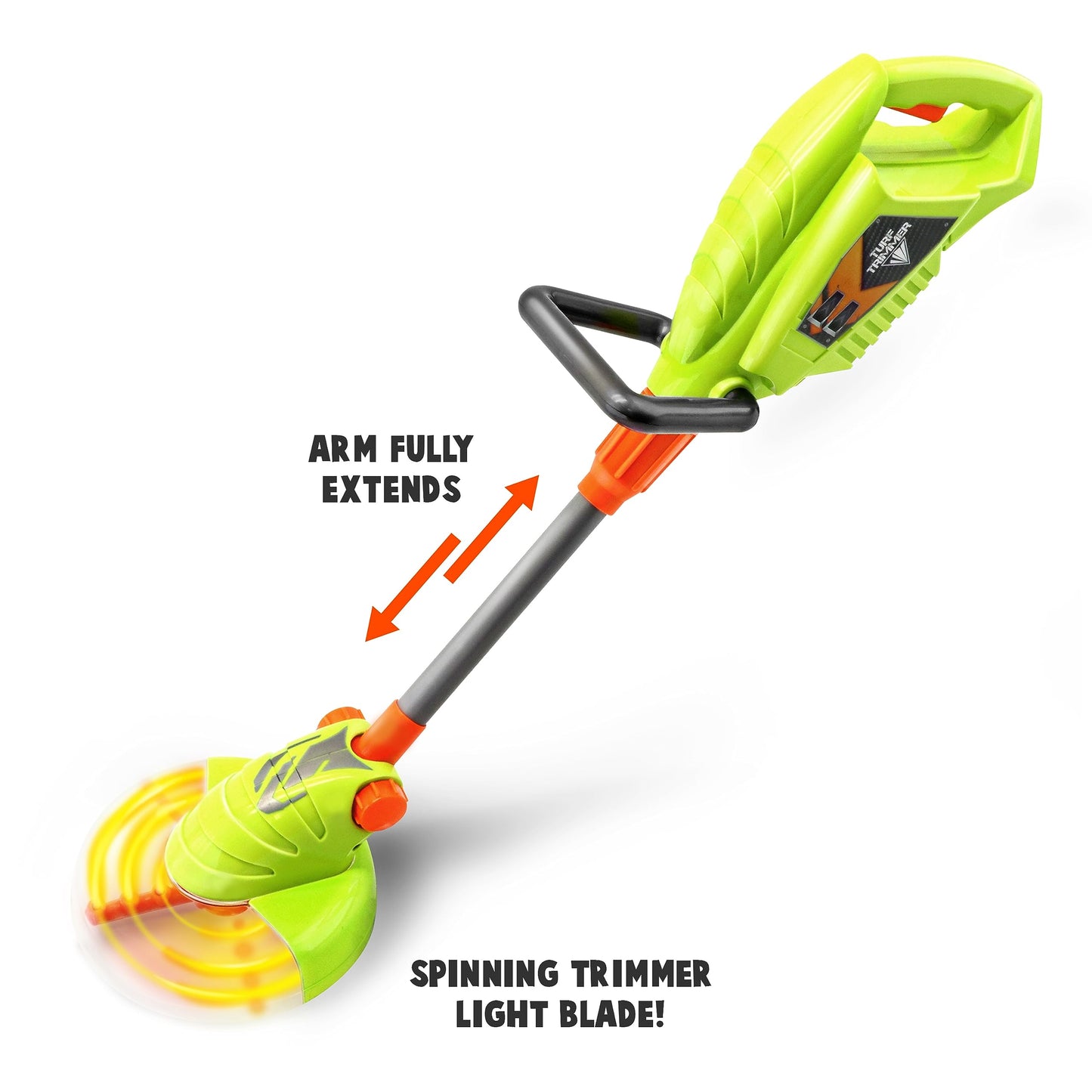 Lanard Tuff Tools:  Trimmer - Kids Lights & Sound Toy  Mega Yard Tool  Realistic Action Yard Work Toy  Battery Powered  Ages 3+