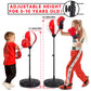 Shylizard Kids Punching Bag Set With 2 Boxing Gloves, Adjustable Stand, Gifts For Boys & Girls Aged 5-10