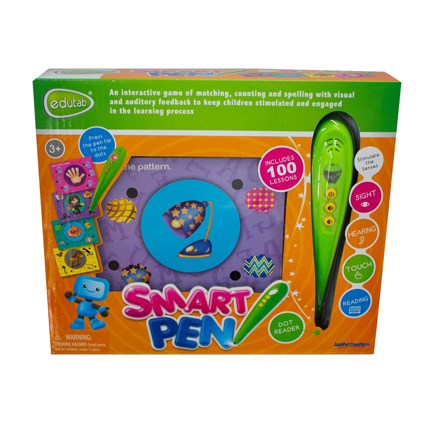 Jupiter Creations Edutab Smart Educational Activity Pen, Green, 9 X 8