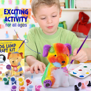 Laoese Paint Your Own Dog Lamp Kit, Art Supplies Arts & Crafts Kit, Painting Kit For Kids 6-12, Arts And Crafts For Kids Ages 8-