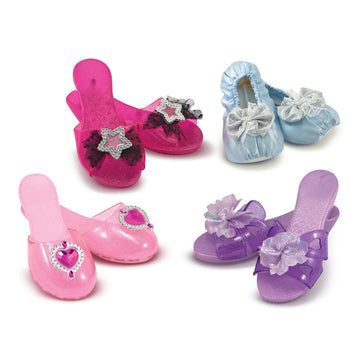 Melissa & Doug Role Play Collection - Step In Style! Dress-Up Shoes Set (4 Pairs), Multicolored, 11' X 12' X 4.5' Packaged