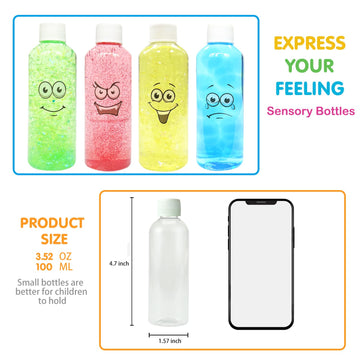 Vmnlooking Calm Down Sensory Bottles For Calm Down Corner Items, Calming Sensory Toys, Sensory Bottles For Social Emotional Lear
