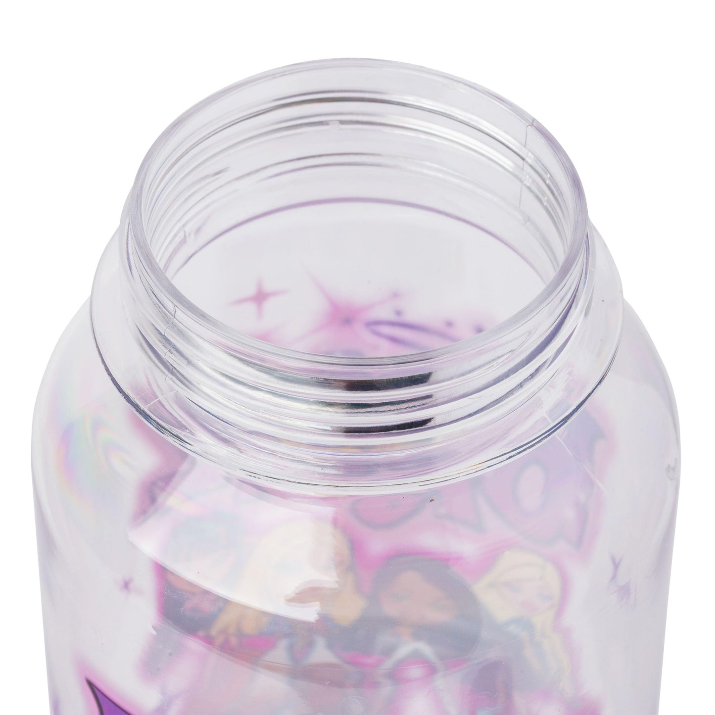 Silver Buffalo Bratz Airbrush Water Bottle, 32oz Plastic, Stickers, Model BTZ705L5, Featuring Yasmin, Sasha, Jade, Cloe
