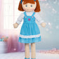 Love & Hug 36' Huggable Soft Doll | Blue Dress| Stuffed Plush Doll With Blue Dress And Soft Yarn Hair | Baby Doll Soft Toy For Kids And Toddlers To Love And Hug, Birthday Gift (Blue)