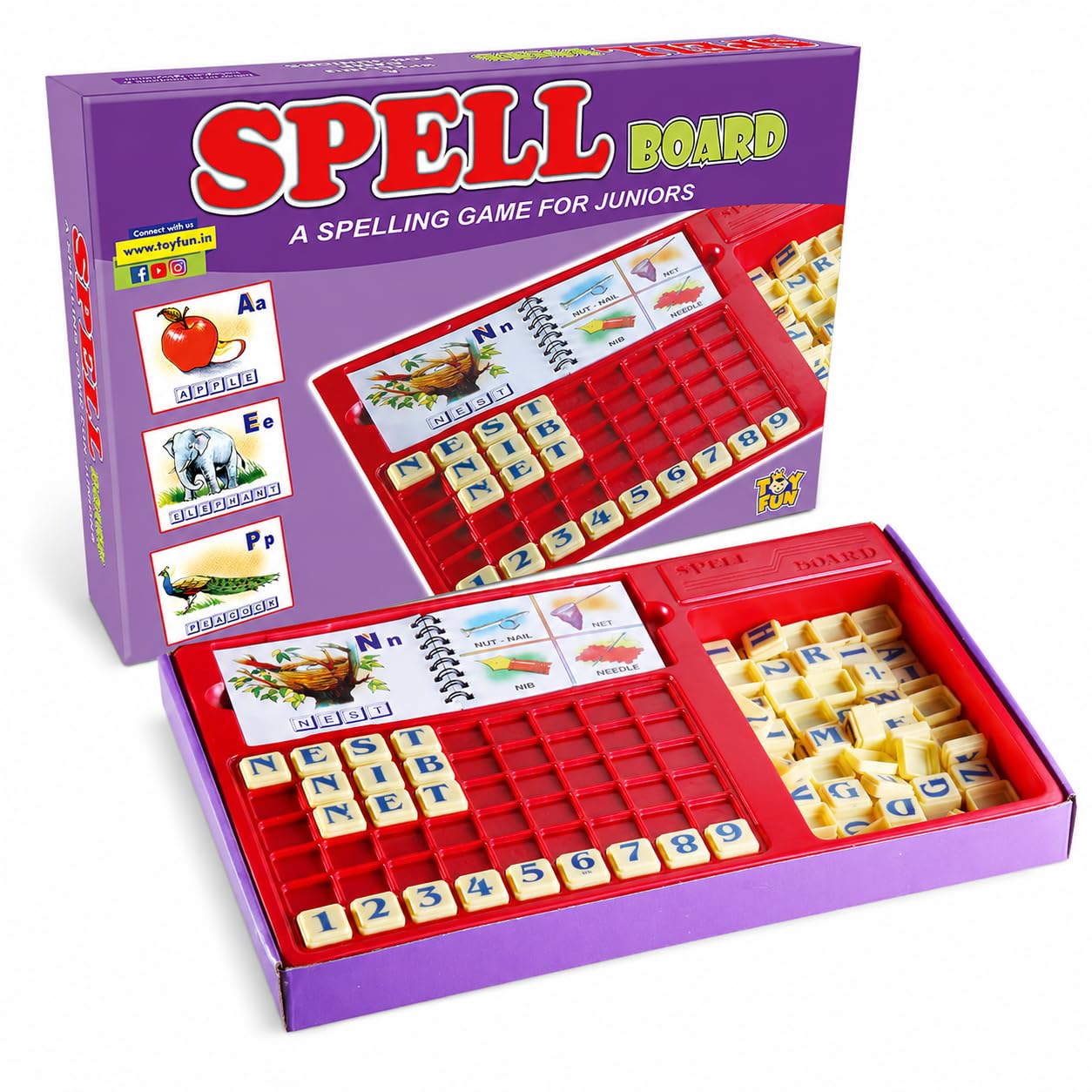 Toy Fun Educational Spelling Word/Puzzle Game For Kids Of Age 3 Years And Above