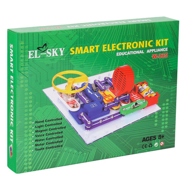 Elsky 335 Electronics Discovery Kit - Circuits Experiments And Smart Blocks For Kids To Build Diy Electric Circuits