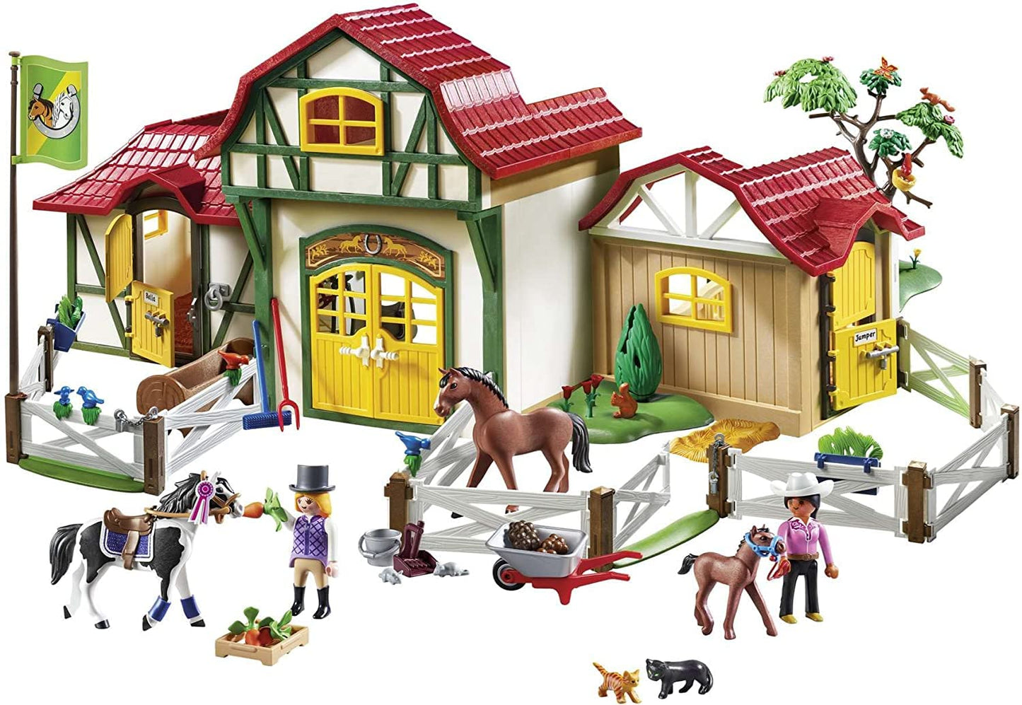 Playmobil Horse Farm Building Set - Standard Size - Multi-color Plastic - Model 6926