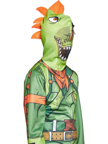 Fortnite Boys' Officially Licensed Rex Hooded Costume Jacket Green