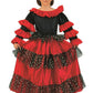 Child Small RED/BLACK 4-6 for 4-6 Yrs - Economy Spanish Beauty Child Costume (Runs Small)