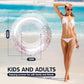 Polita Pool Float, Pool Floats Kids Summer Glitter Pool Tube With Confetti,Tube Pool Toys Beach Party, Transparent Inflatable Fl