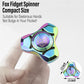 Freelove Metal Fidget Spinner, Stainless Steel Heavy, Long Spinning Toys, Cool Silent, Small Mini Fox Figette Spiner For Adults Men Anxiety, Quiet Bearing, Rainbow
