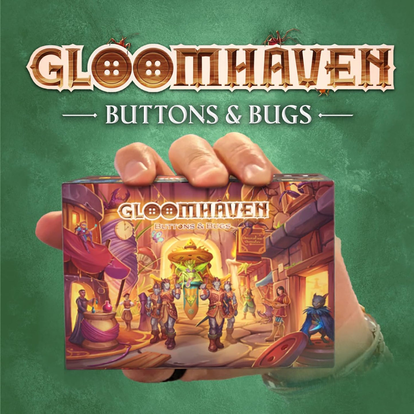 Gloomhaven Buttons & Bugs Solo Play Game, Ages 14+, Cardstock, Multicolor, Model CPH1001