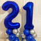 40 Inch Navy Blue 20 Number Balloons Giant 20 Balloons Navy Blue Birthday 20 Balloons 20Th Birthday Anniversary Party Decoration